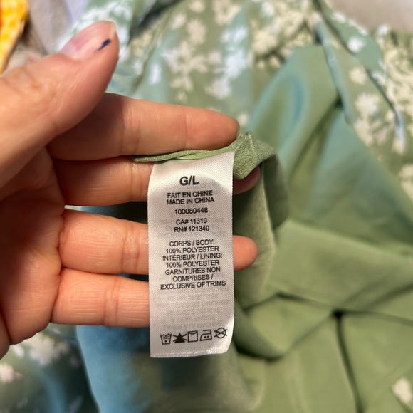 Dynamite Eliana Flare Mini Dress in Green - Picture 7 of 9